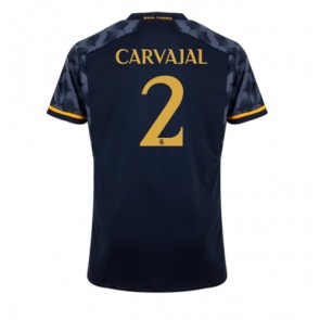 Real Madrid Daniel Carvajal #2 Venkovní Dres 2023-24 Krátký Rukáv
